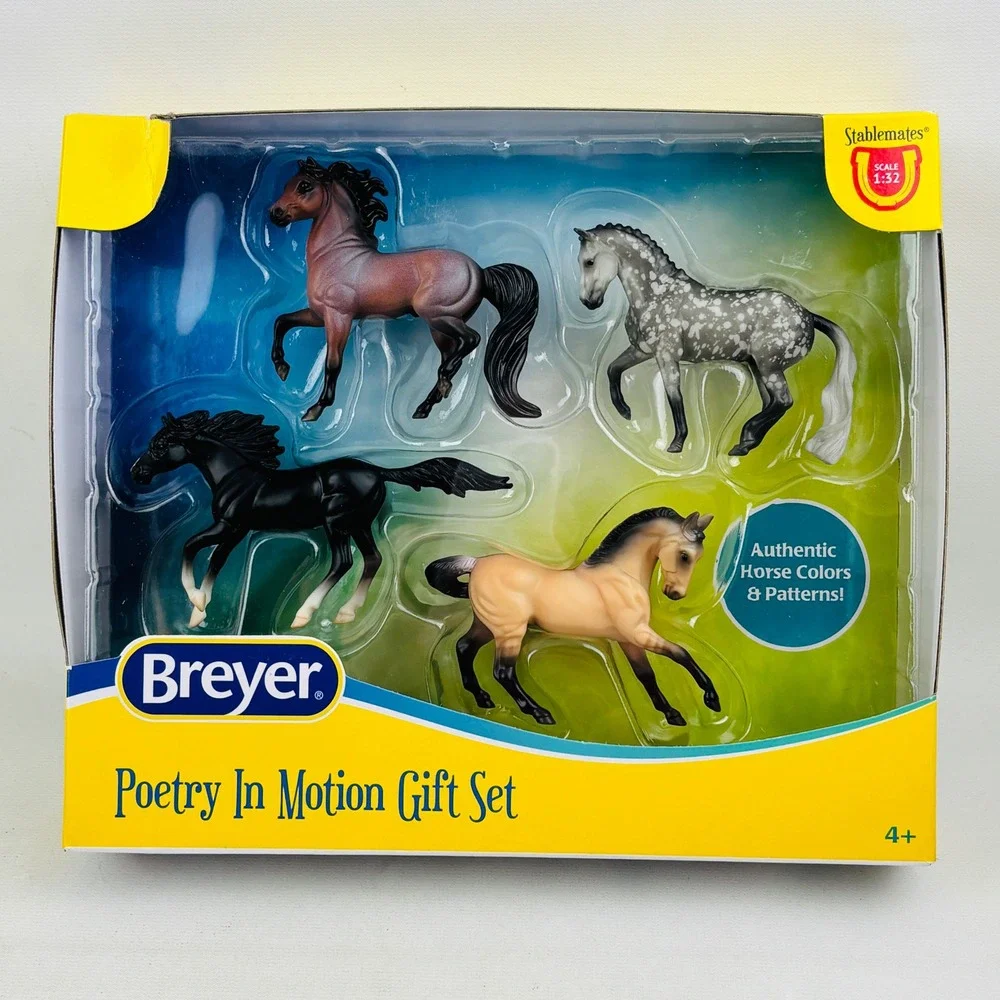 Breyer Stablemates Poetry In Motion Gift Set 4 Horse Models 1:32‎ Scale New